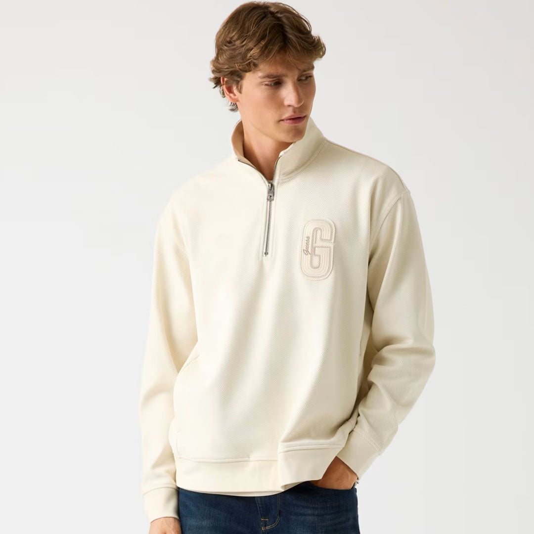 Bluzë GUESS HARRIS TWILL ZIP MOCK NECK