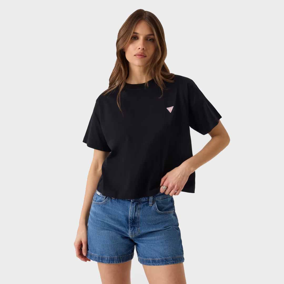 Maicë GUESS JEANS GJ SS CN BOXY MINI TRIANG TEE