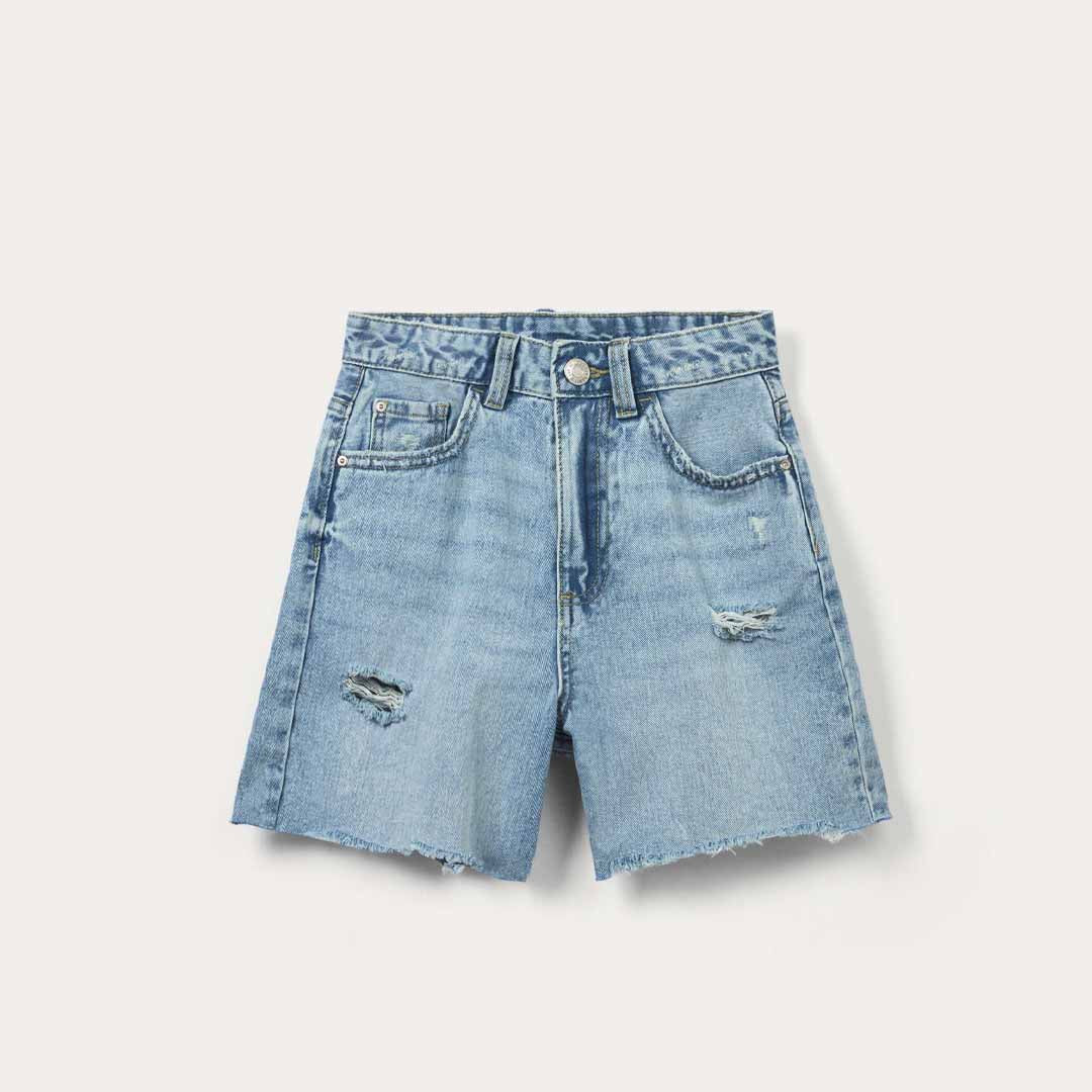 Shorce Blukids SHORT DENIM  LIGHT BLUE