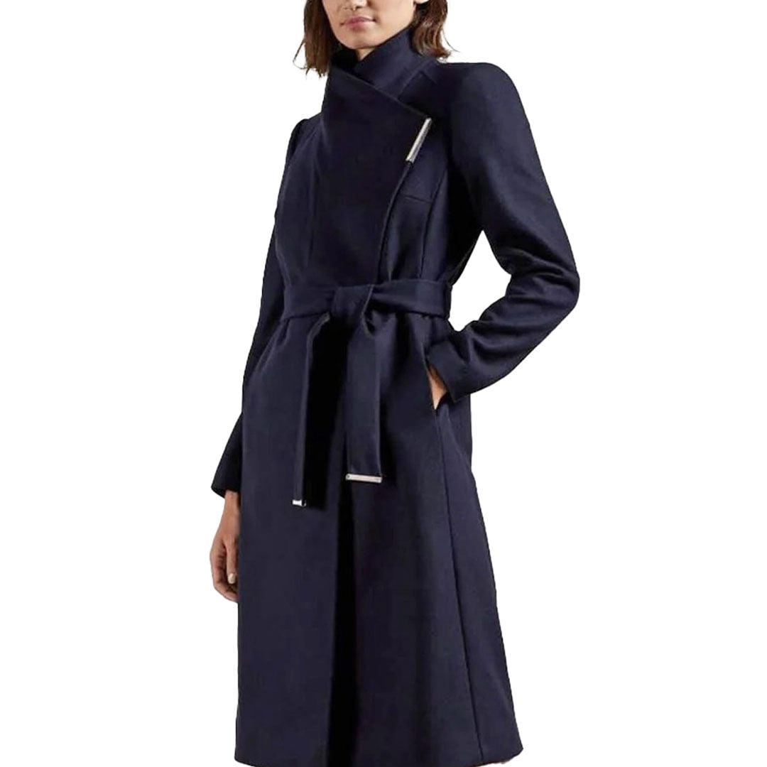 Palltë Mid Length Wool Wrap Coat