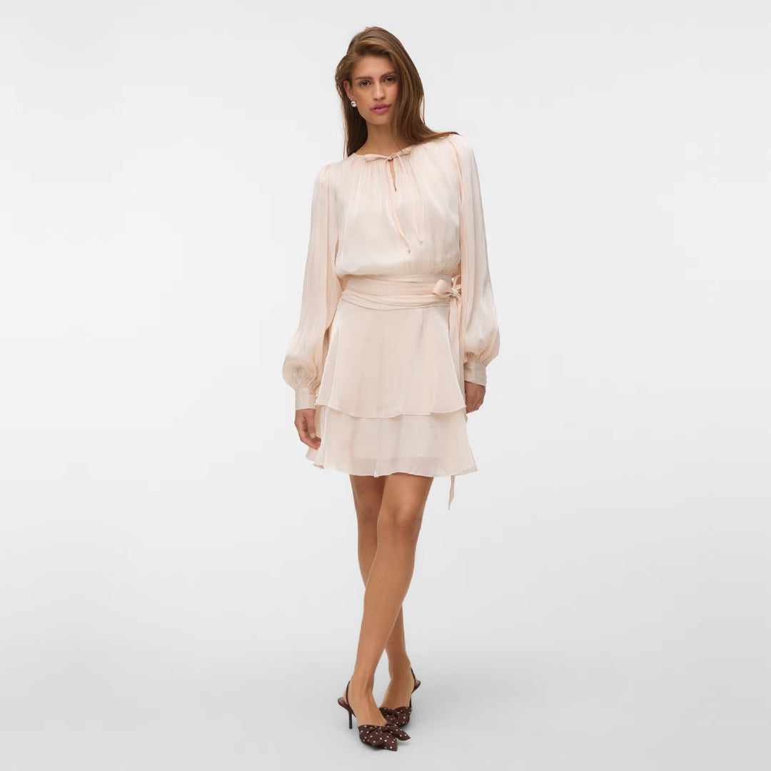 Fustan Vero Moda VMELISA LS DETAIL SHORT DRESS EXP