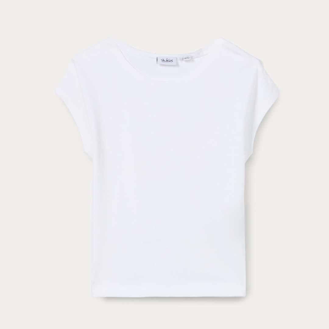 Maicë Blukids T-SHIRT SOLI OPTICAL WHIT