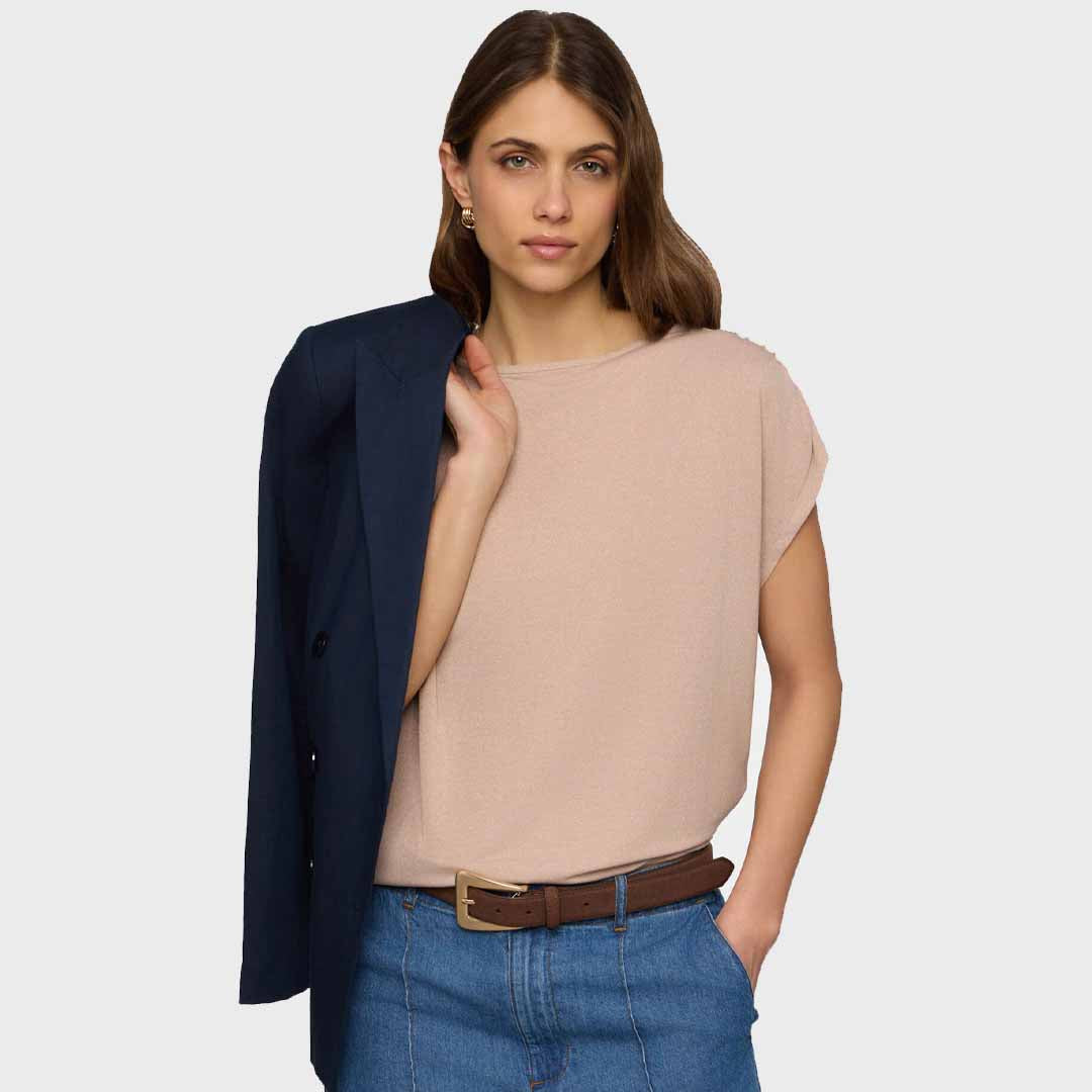 Maicë Upim TSH LUREX CO CORAL PINK