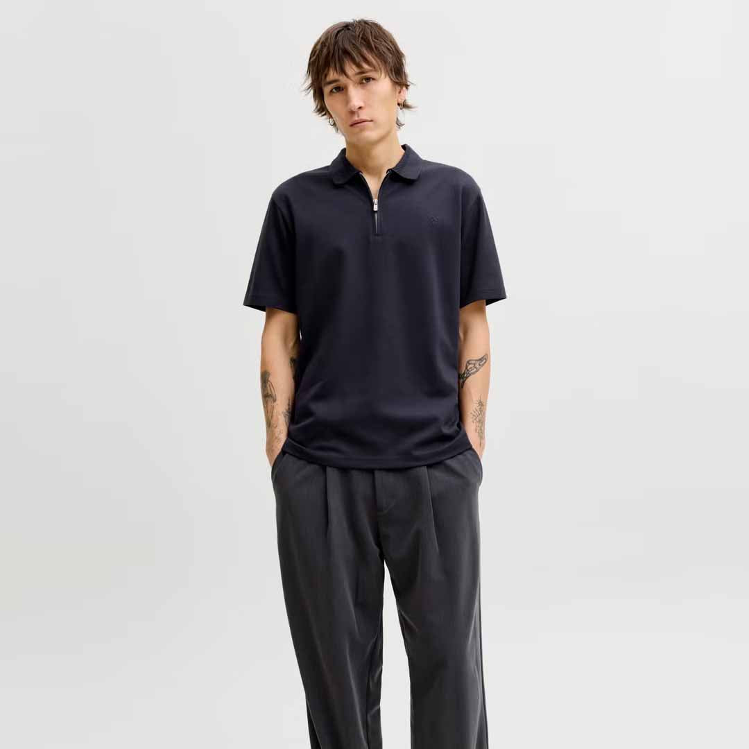 Maicë Jack & Jones JPRBLAETHAN SS ZIP POLO SN