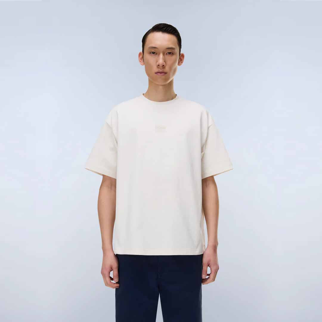 Maicë Napapijri S-ELEVATED LOGO SS WHITE WHISPER