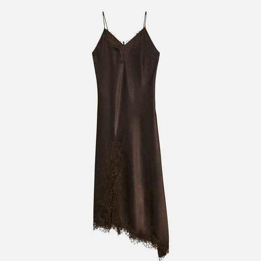 Fustan Vero Moda VMCHARM SINGLET 7/8 LACE DRESS WV