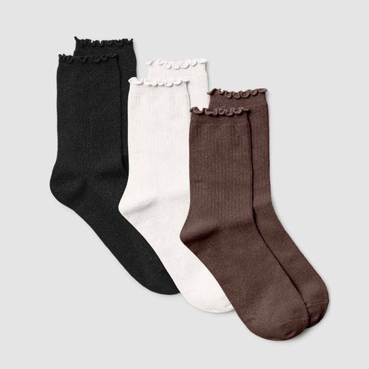 Qorape Vero Moda VMMAGIC LX GLITTER SOCKS 3-PACK NOOS