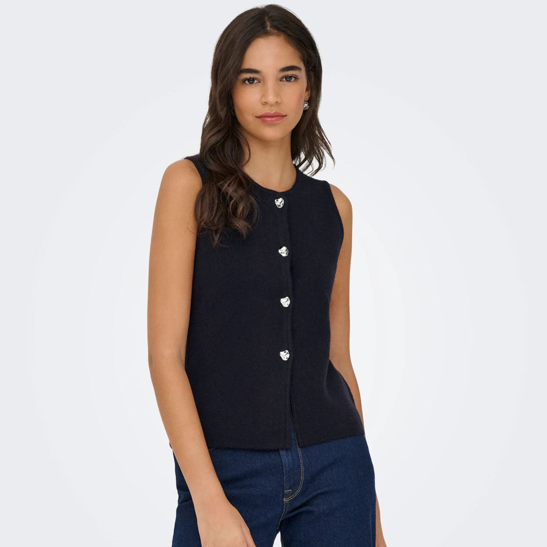 Jelek ONLY ONLIBI BUTTON SL VEST CC KNT