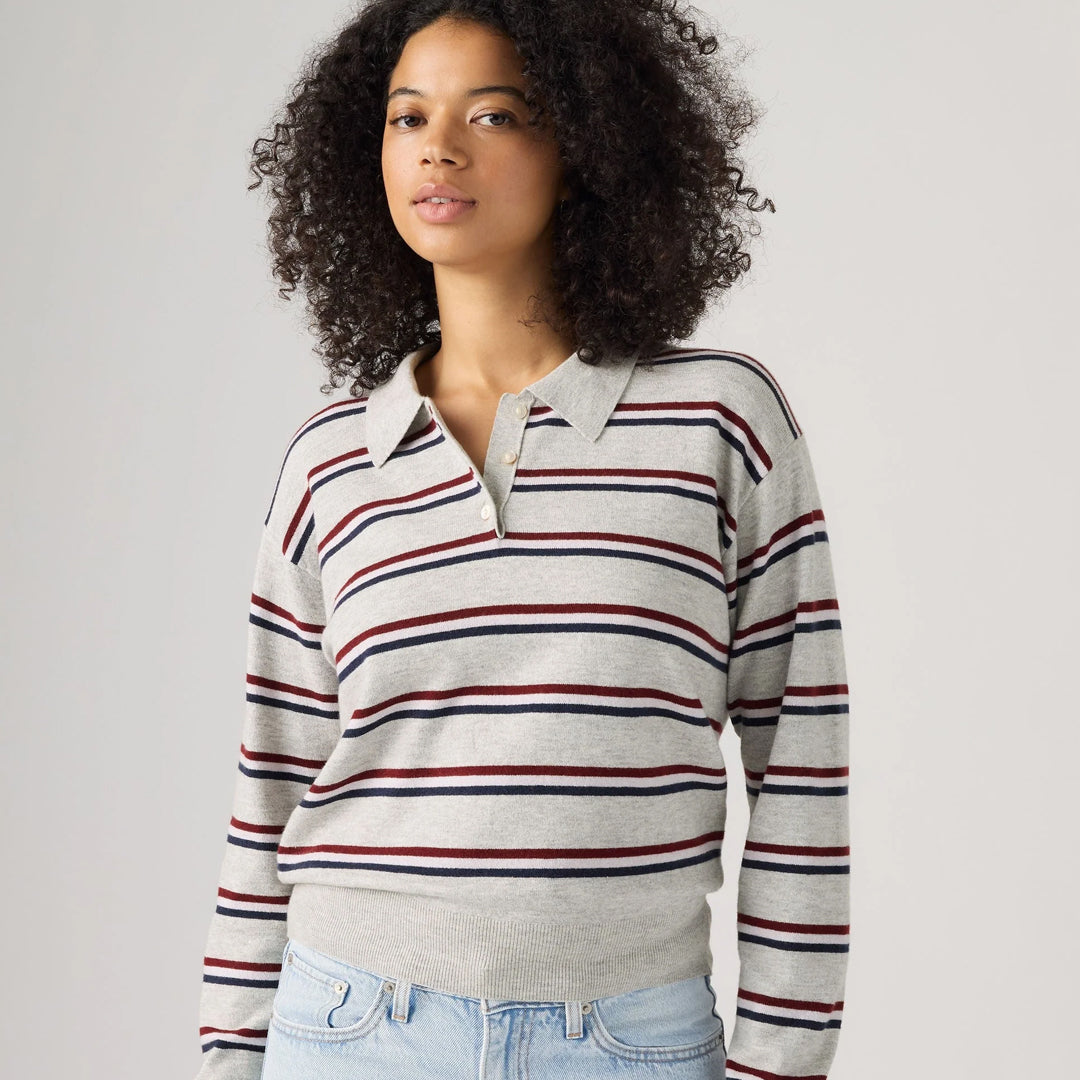 Bluzë Levis SUPER SOFT LS POLO JADE STRIPE LIGHT G
