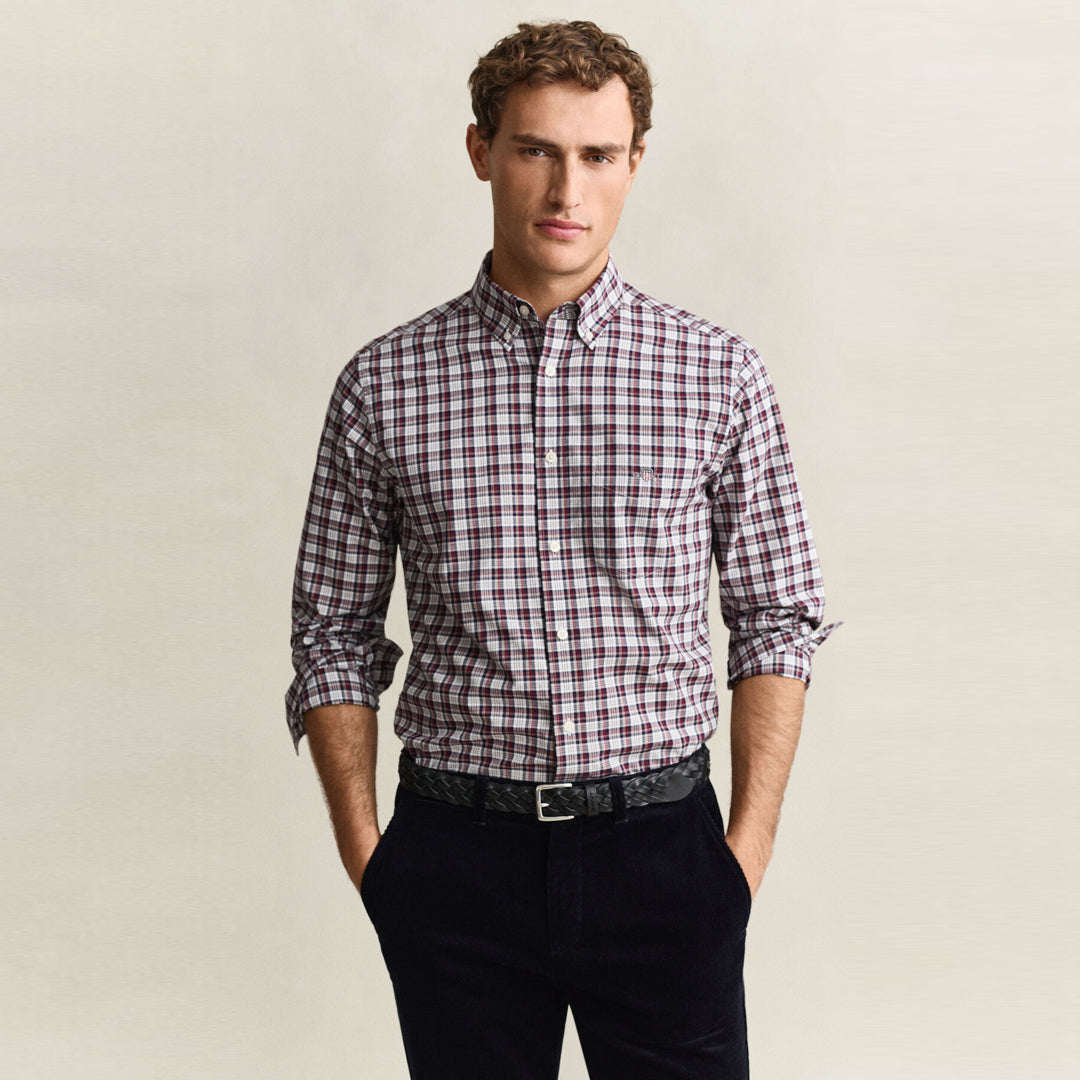 Këmishë Gant REG POPLIN CHECK SHIRT