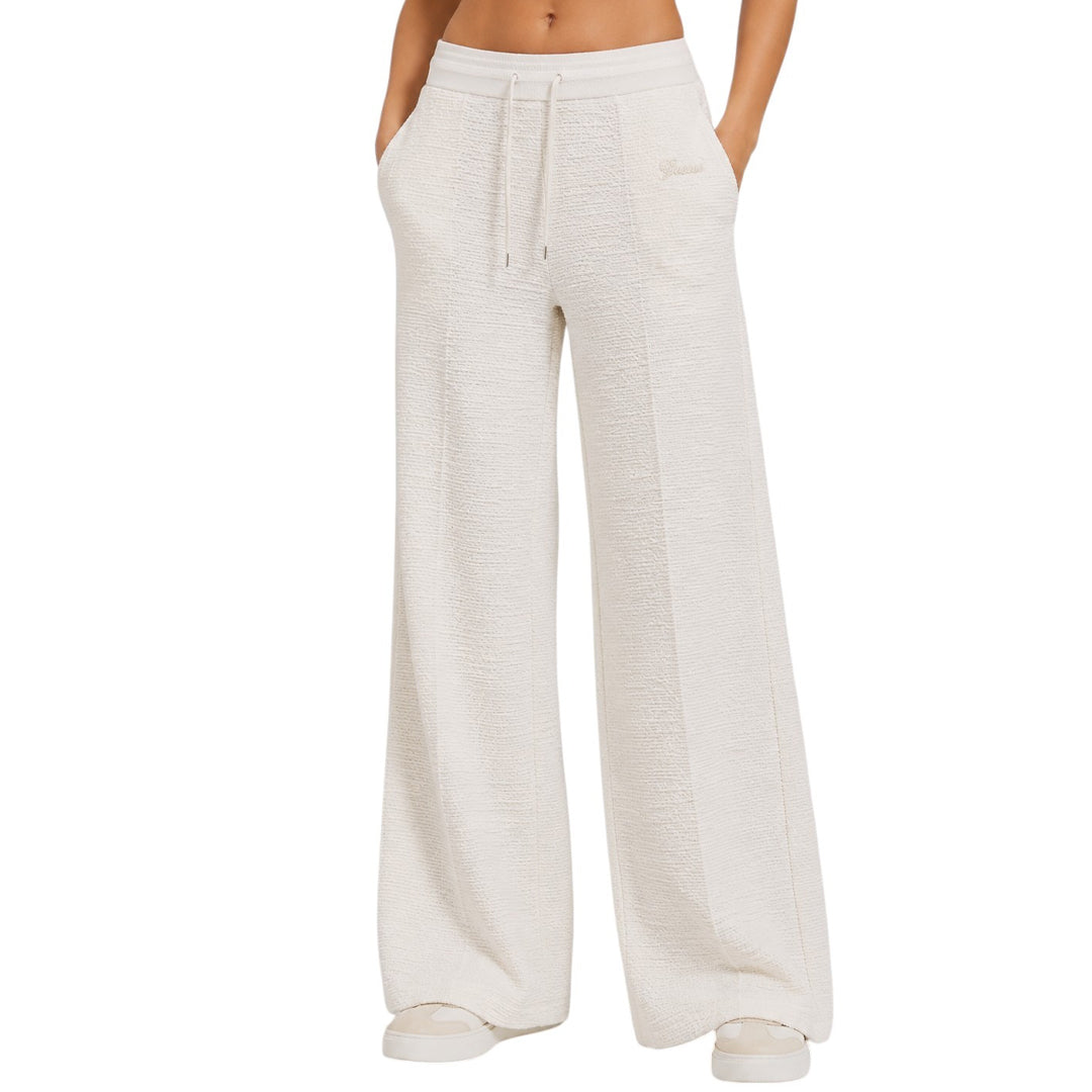 Pantallona Guess JOLE WIDE LEG PANT