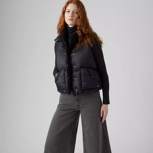 Jelek LEVIS WESTERN BUBBLE VEST ANTHRACITE NIGHT