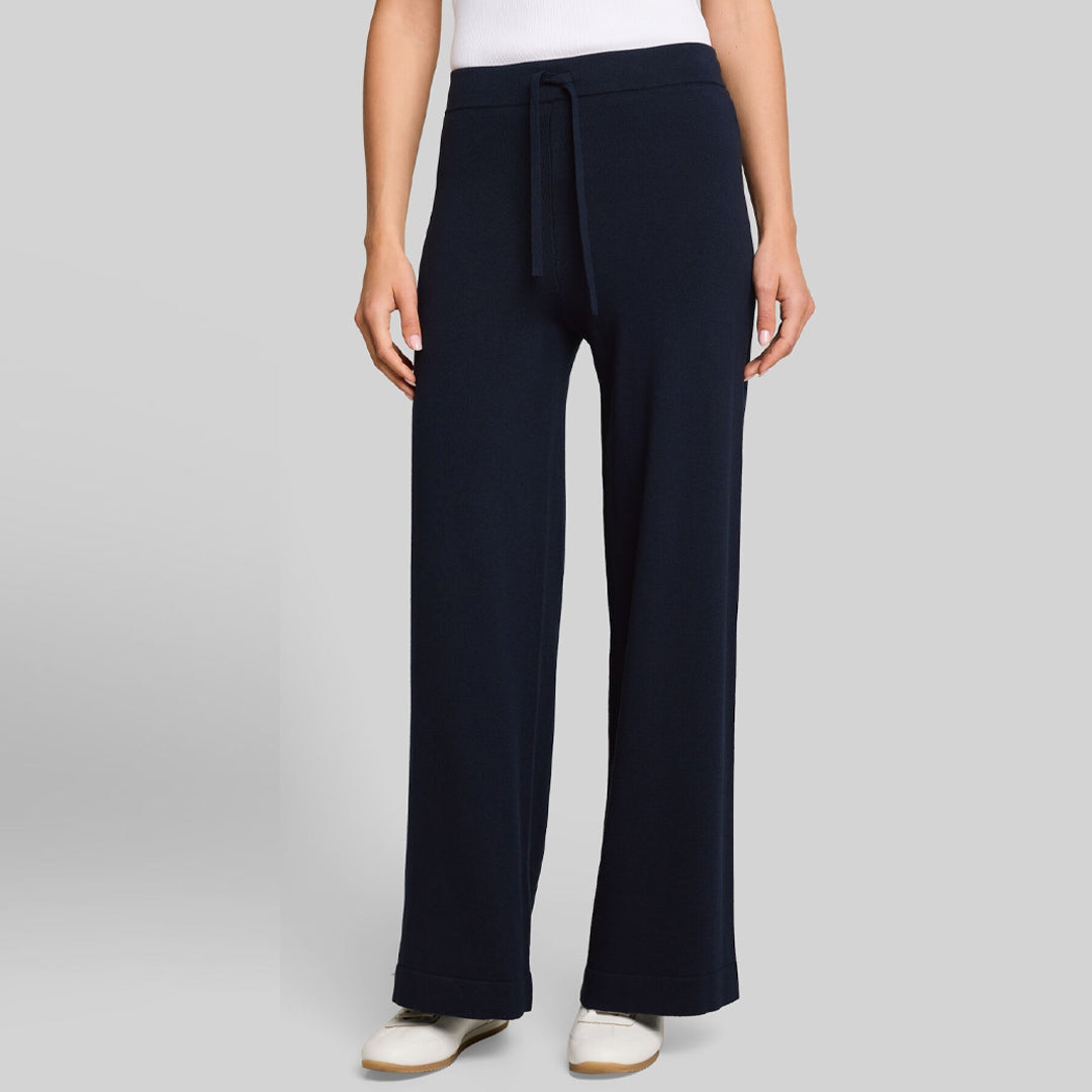 Pantallona Tom Tailor Knit pant silk ble