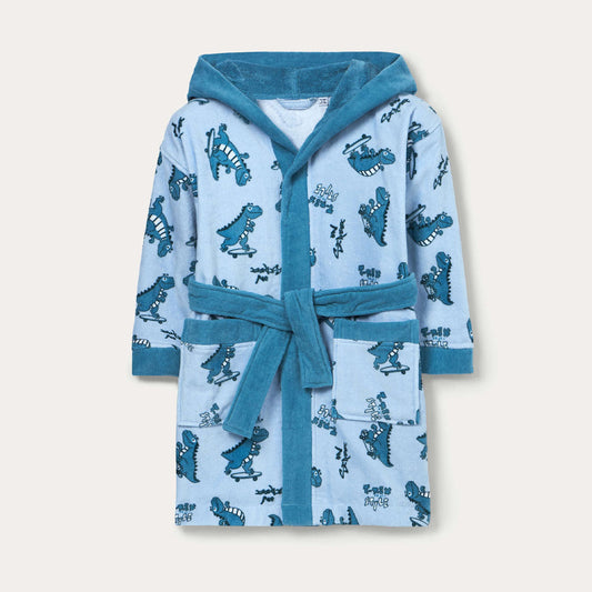 Robdeshambër Blukids BATHROBE 3/1 BIANCO/AZZUR