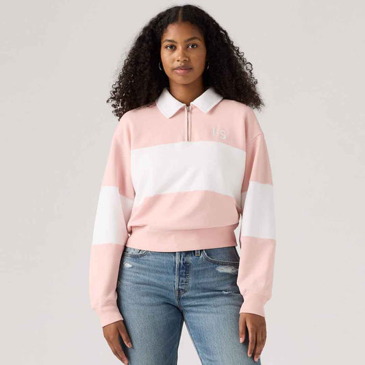 Bluzë LEVIS GR BANKS 1/4 ZIP COLLAR LS N PEACHSKIN