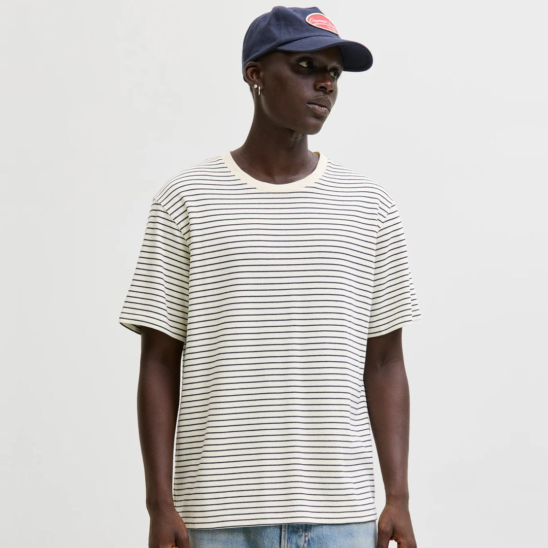 Maicë Jack & Jones JJEDOVER STRIPED TEE SS CREW NE