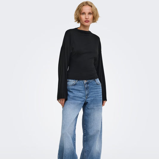 Bluzë Only ONLESTRID L/S TIE TOP JRS