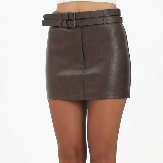 Fund ONLY ONLJASMIN FAUX LEATHER SKIRT CC OTW