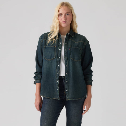 Jakne Levis TEODORA WESTERN SHIRT HIGH VIBRATION W