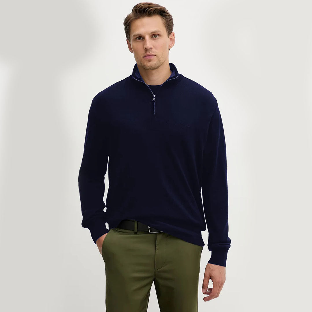 Bluzë PAUL & SHARK SWEATER ZIP WOOL LYOCELL