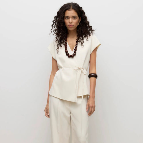 Jelek Vero Moda AWVANNAH V-NECK MIDI WAISTCOAT