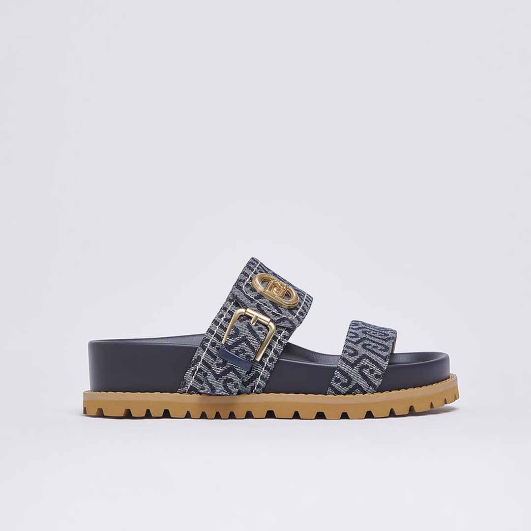 Sandale Liu Jo LIVIA 02 - SANDAL MONOGRAM DENIM DA
