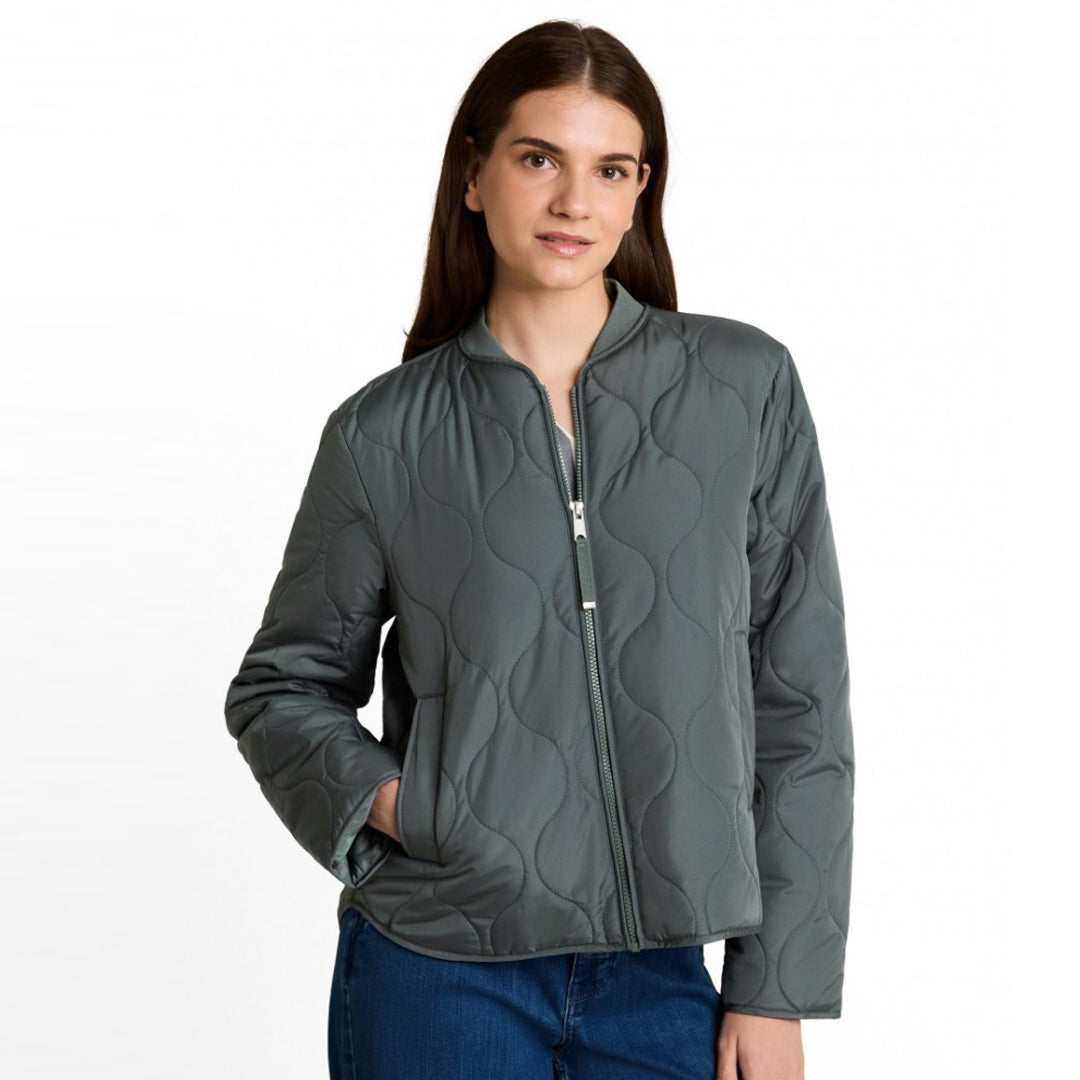 Jakne Tom Tailor quilted bomber collar