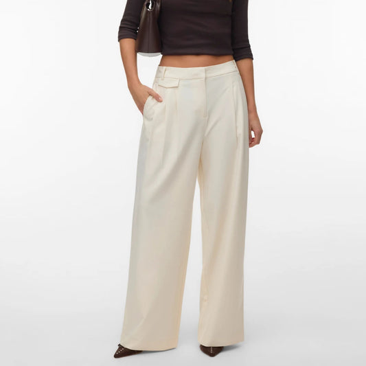 Pantallona VERO MODA VMDREA MW WIDE PANT