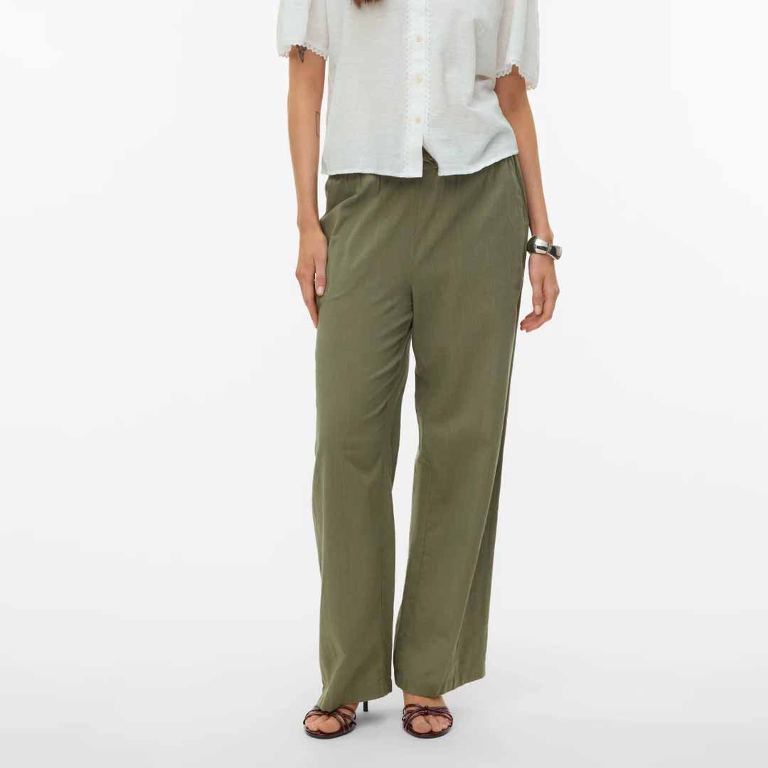Pantallona Vero Moda VMCAIA MW WIDE PANT WVN NOOS