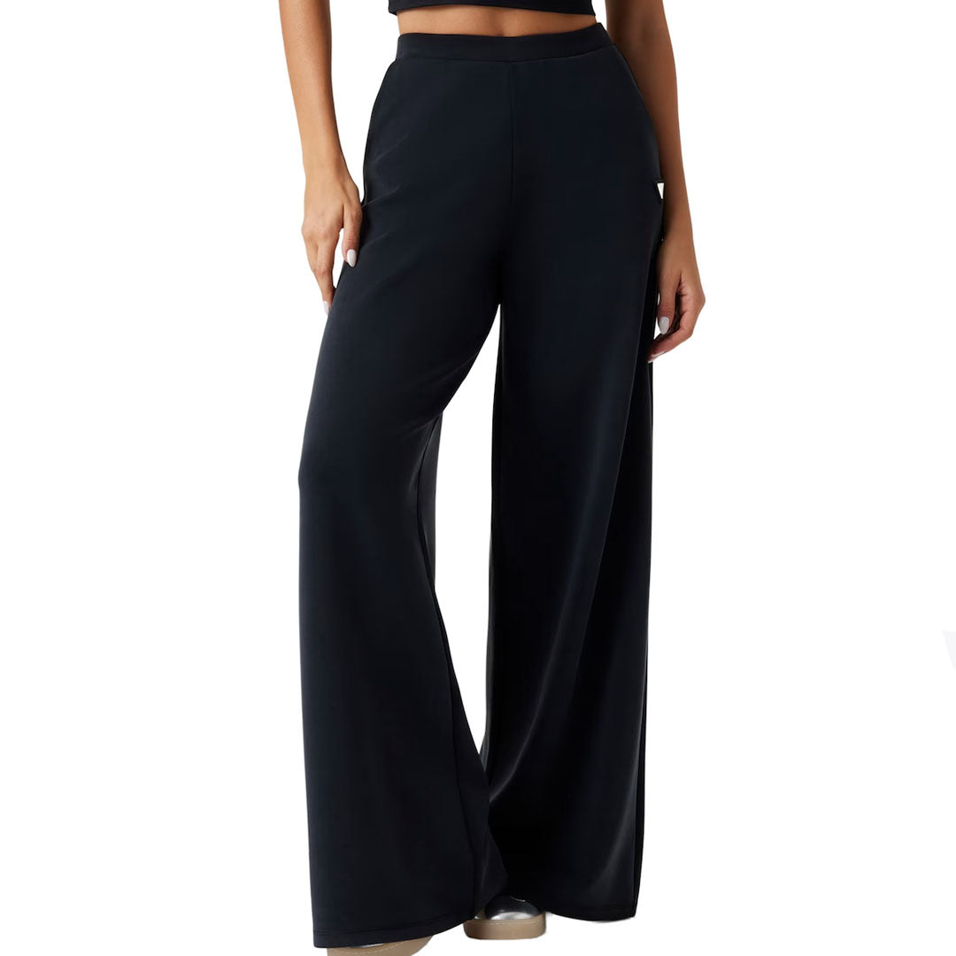 Pantallona Guess OLYMPE WIDE LEG PANTS