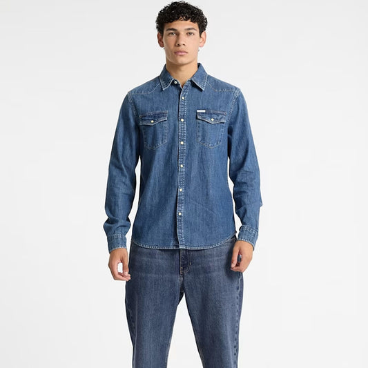 Këmishë GUESS JEANS GJ SLIM LS DENIM SHIRT