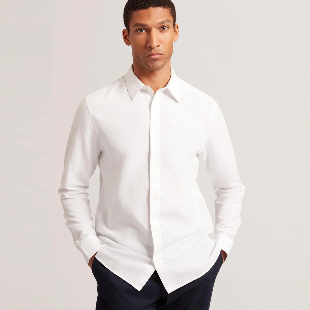 Këmishë TED BAKER LS Regular Linen Shirt