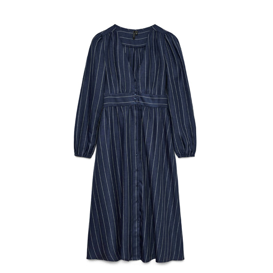 Fustan VERO MODA VMODETTE 3/4 SLV V-NECK DRESS WVN