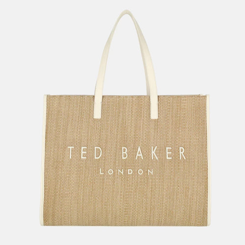 Qantë Ted Baker Faux Raffia Large Icon Bag