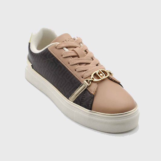 Patikë Liu Jo KIKI 01 - SNEAKER SPREADING/MONOGRAM S BROWN