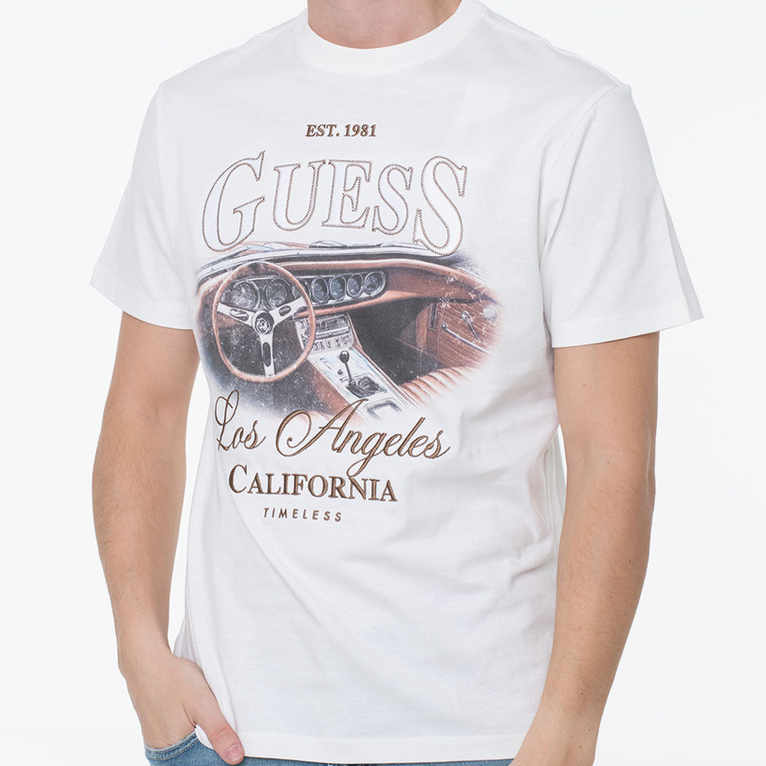 Maicë Guess SS CN SATIN PATCH TEE