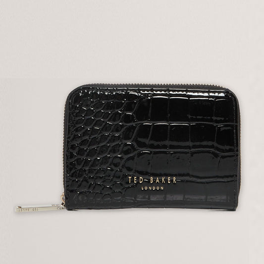 Kuletë Ted Baker Croc Effect Small Zip Around Wallet