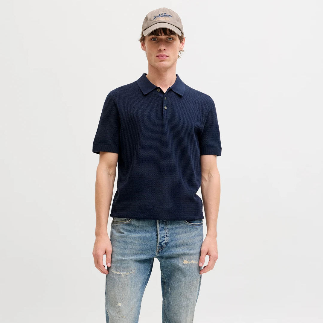 Maicë Jack & Jones JPRBLURILEY KNIT POLO SS SN