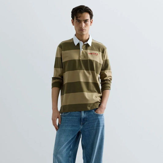 Bluzë Replay STRIPED HEAVY COTTON JERSEY