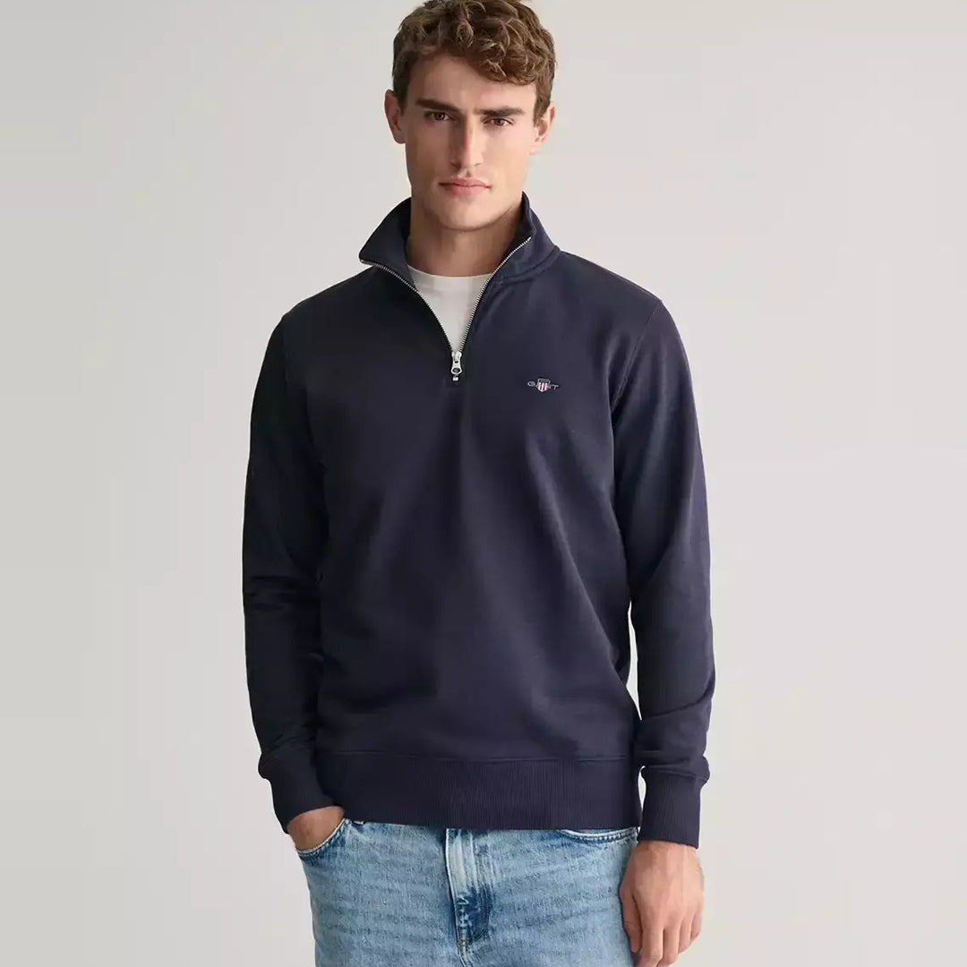 Duks Gant REG SHIELD HALF ZIP SWEAT
