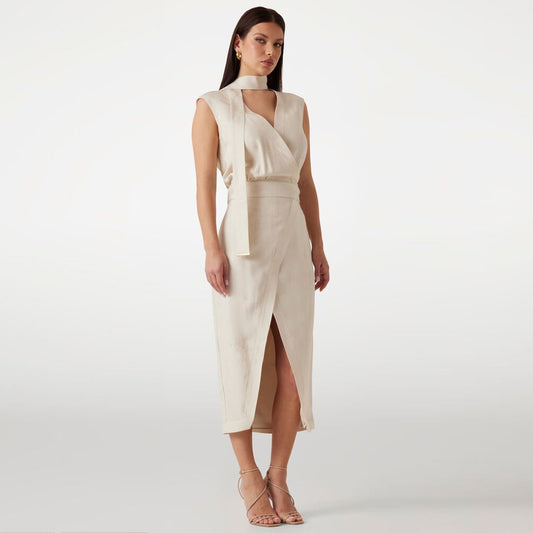 Fustan GUESS WHITNEY WRAP DRESS