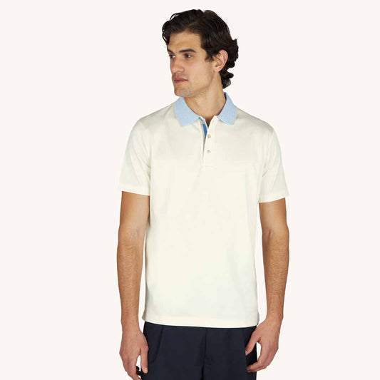 Maicë Paul & Shark MEN'S KNITTED COTTON POLOSHIRT