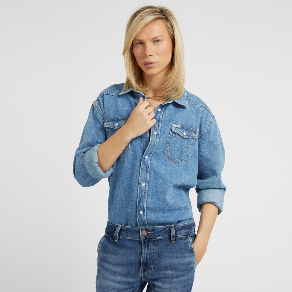 Këmishë Guess M3RH19D4WR1 SPNT