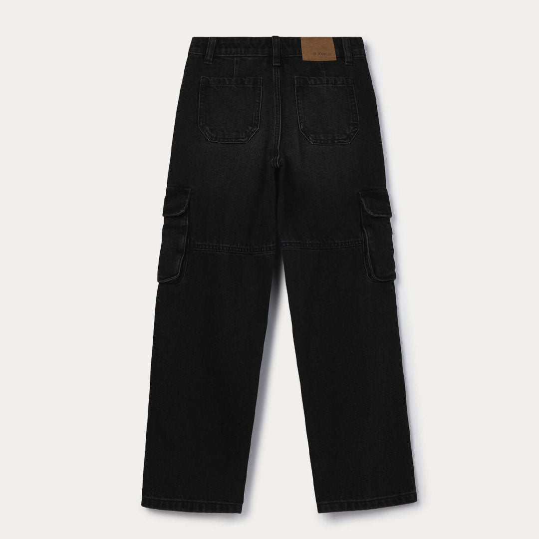 Xhinse Blukids DENIM CARGO  BLACK