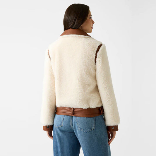 Jakne GUESS GIORDANA FAUX FUR PU