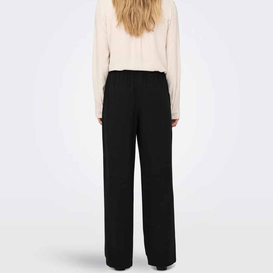 Pantallona Only ONLSIESTA MW PULL-UP LINEN BL PNT NOOS