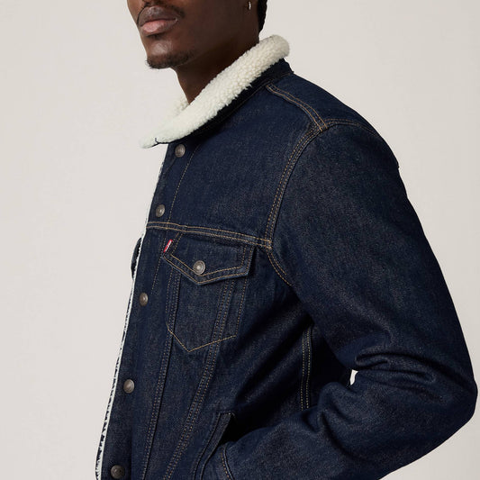 Jakne Levis TYPE 3 SHERPA TRUCKER GIVE IT A RINSE