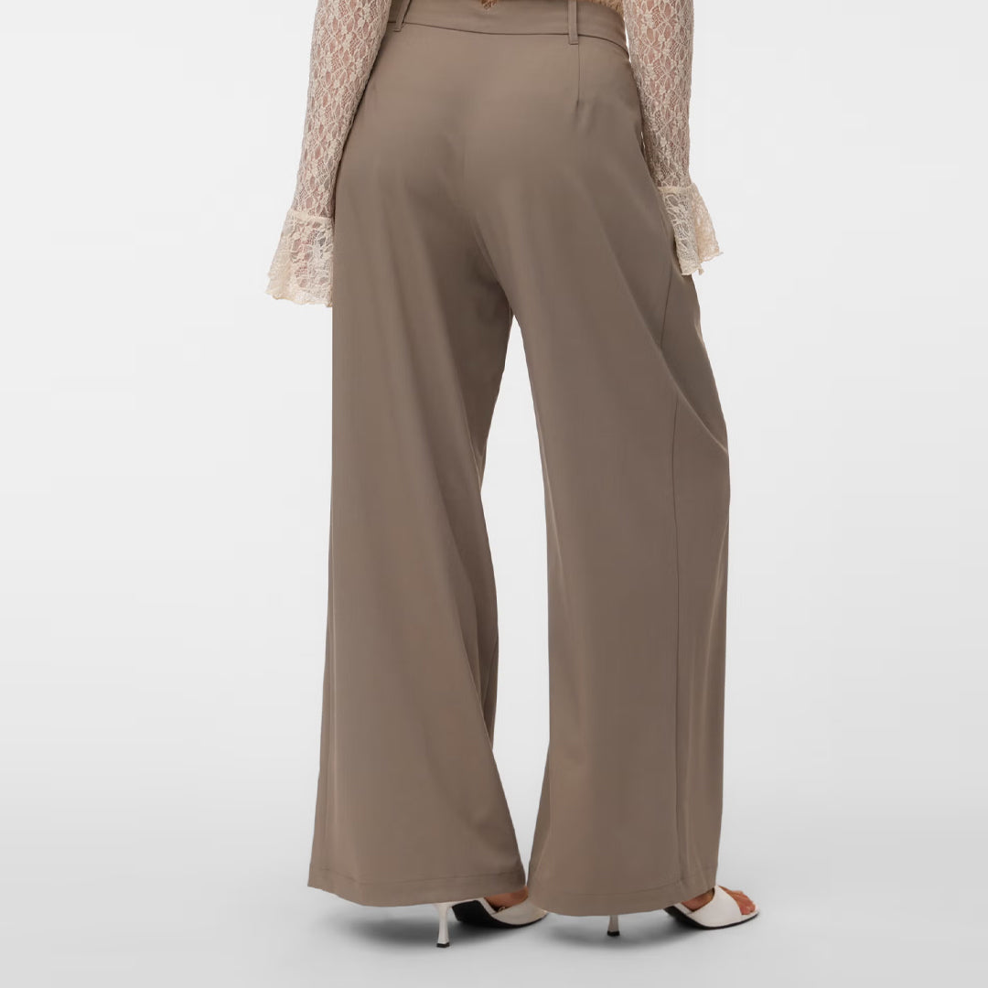 Pantallona Vero Moda VMSTELLA MW WIDE PLEAT PANT N