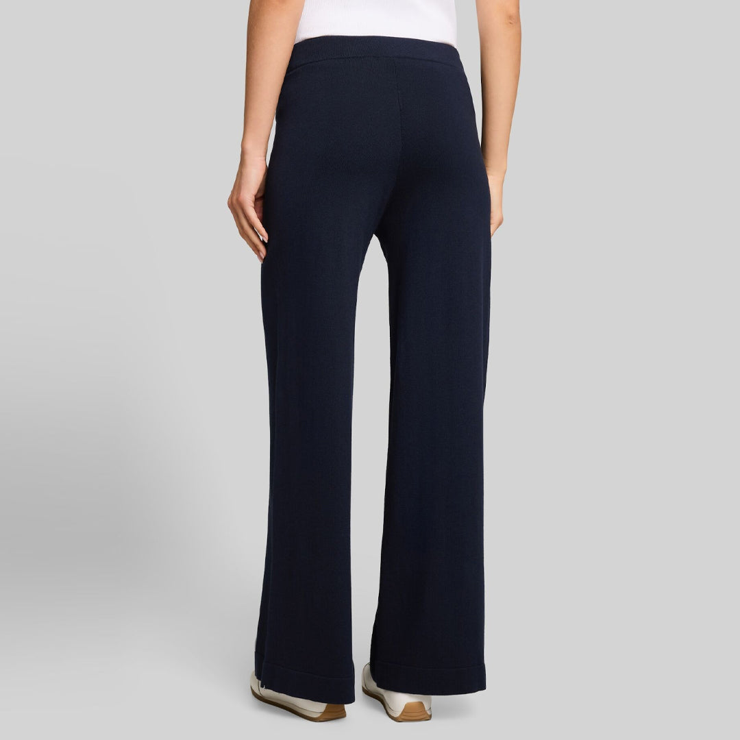 Pantallona Tom Tailor Knit pant silk ble