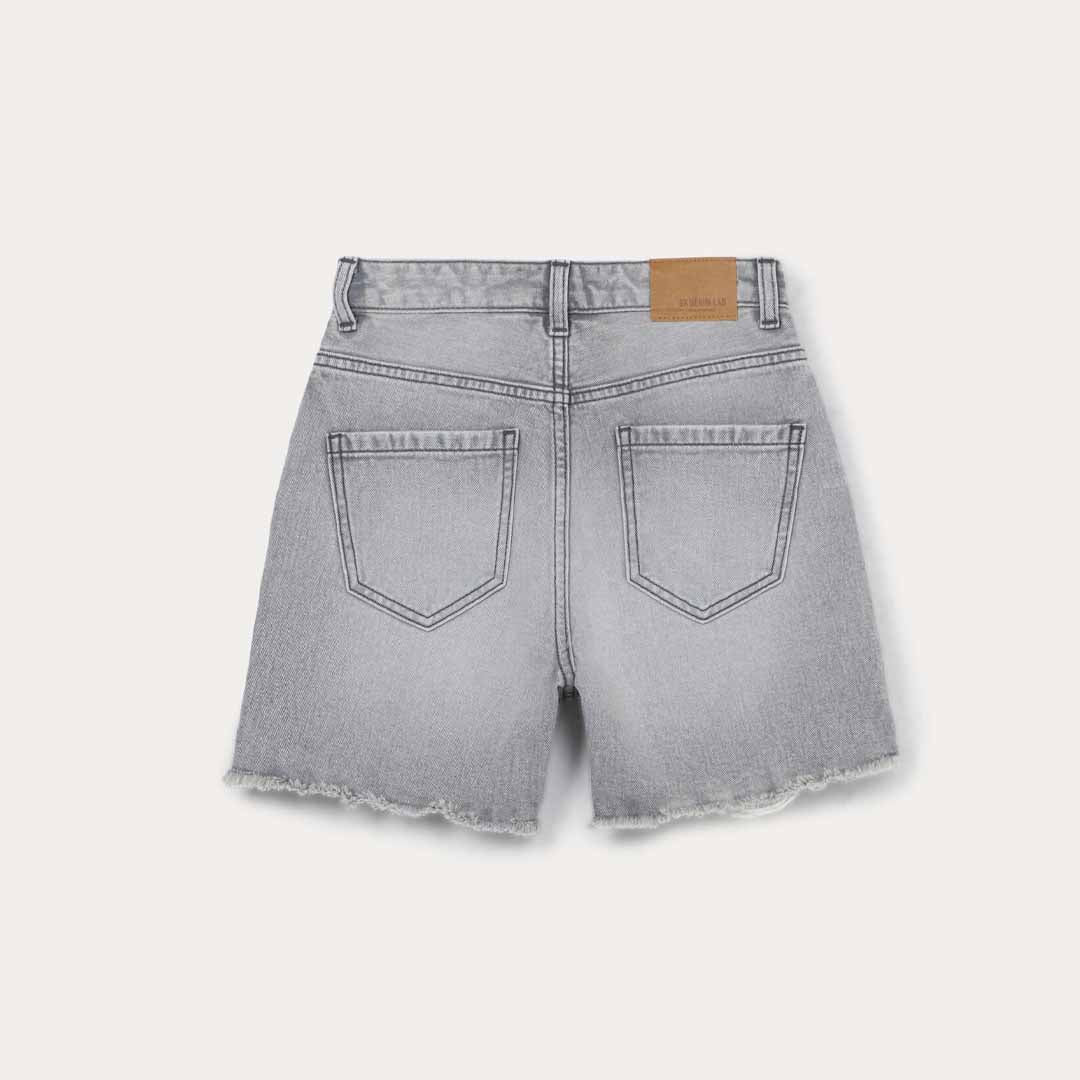 Shorce Blukids SHORT DENIM  LIGHT GREY